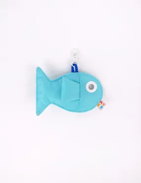 Light Blue Fish Keychain