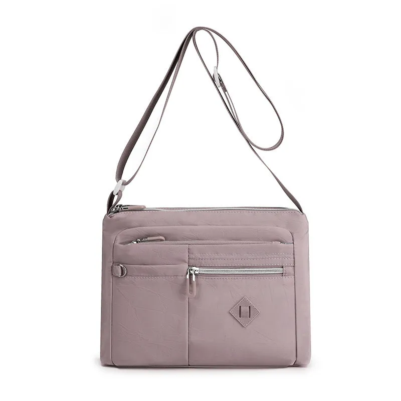 Lightweight multi-pocket shoulder bag for women