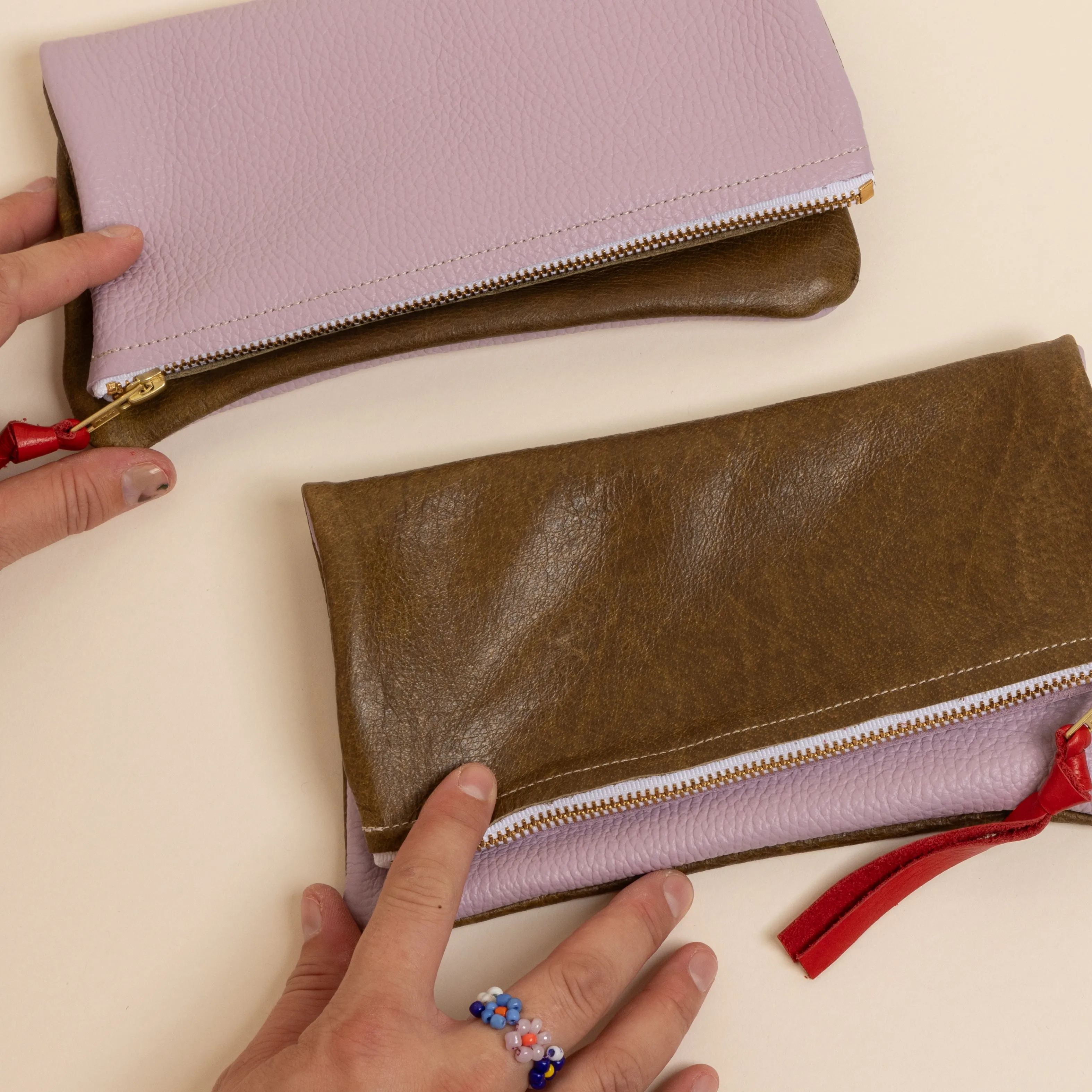 Lilac/Upcycled Olive Mini Halfie