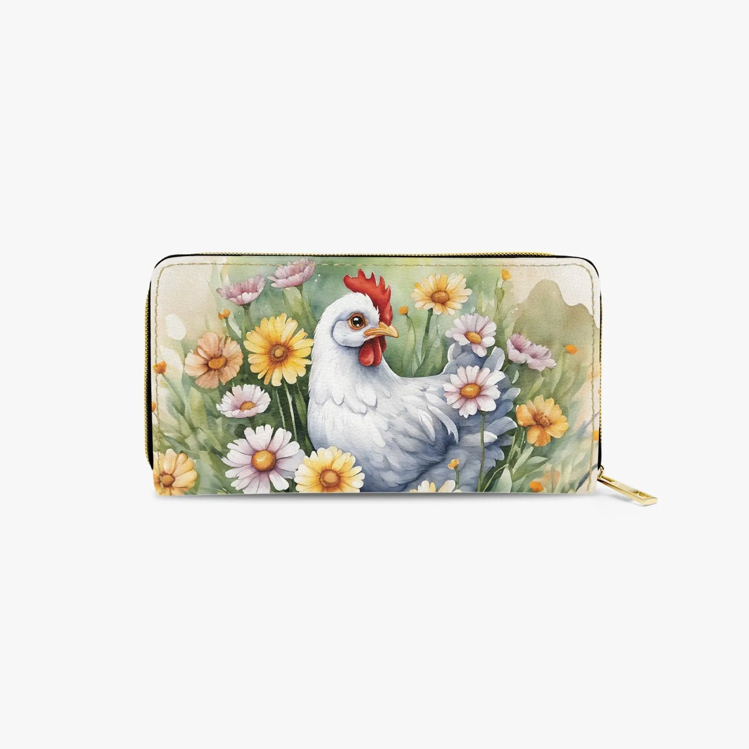 Long Type Zipper Purse - Chicken