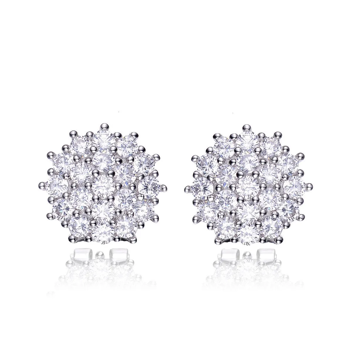 Louise Round Cluster Earrings