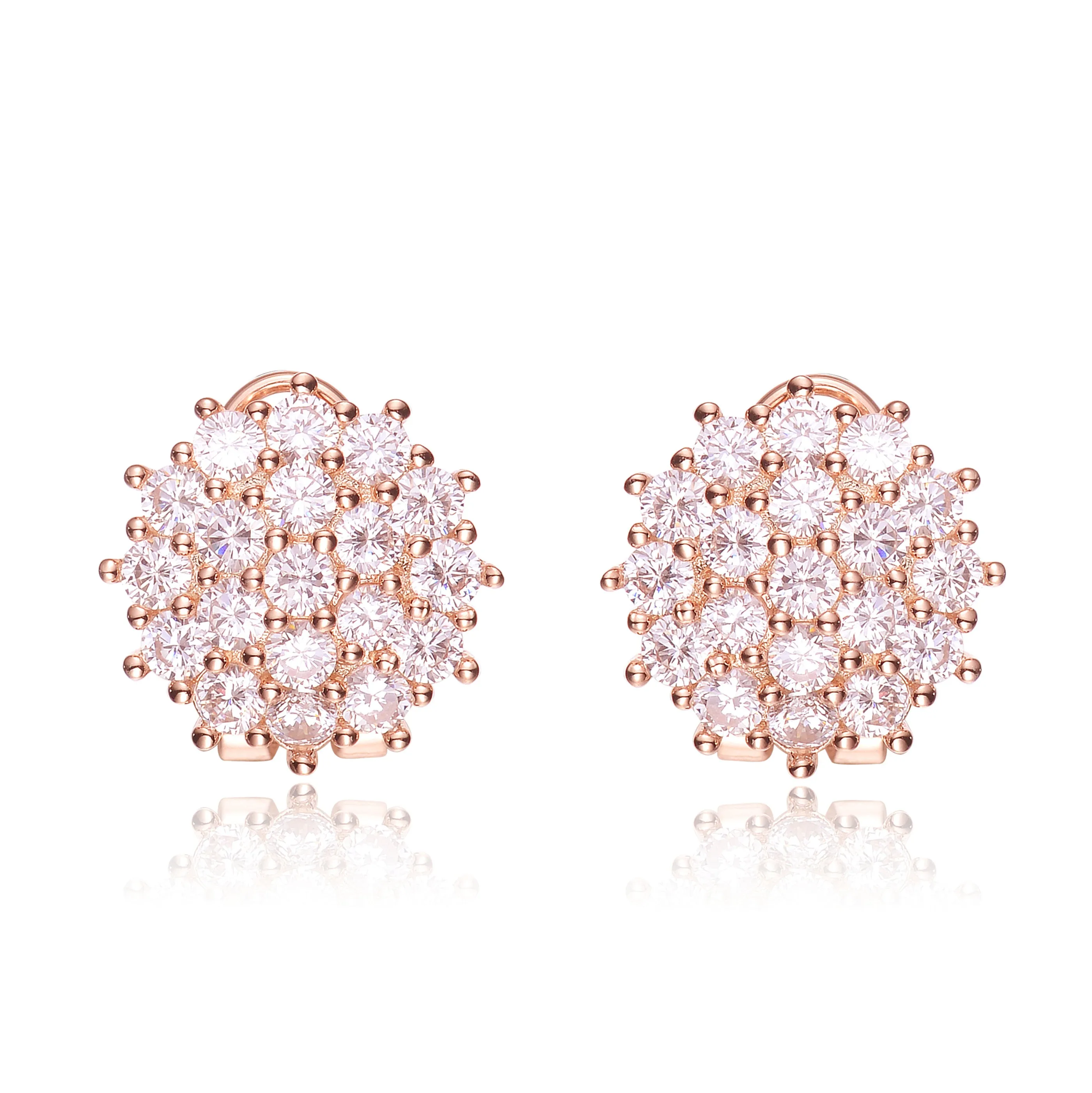 Louise Round Cluster Earrings