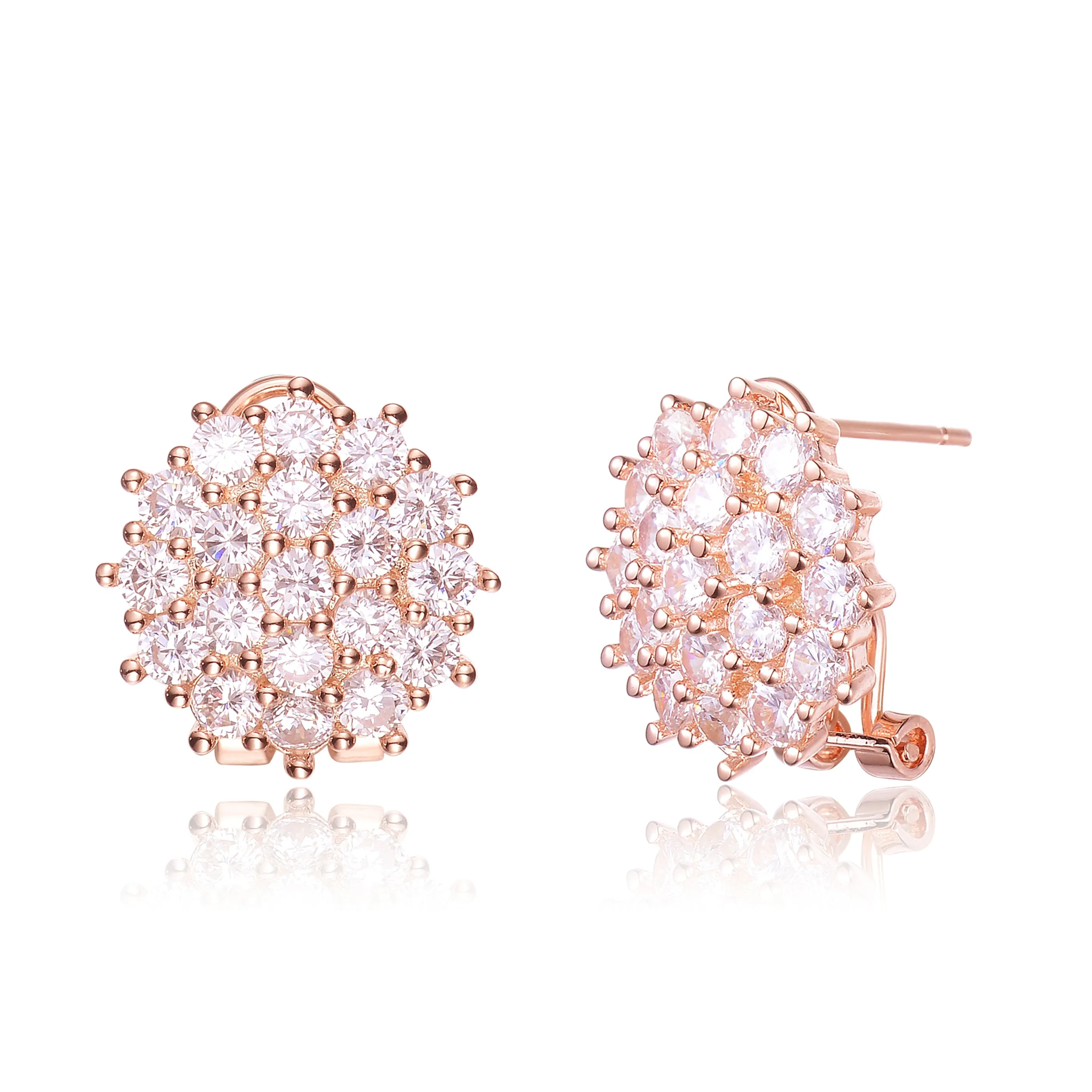 Louise Round Cluster Earrings