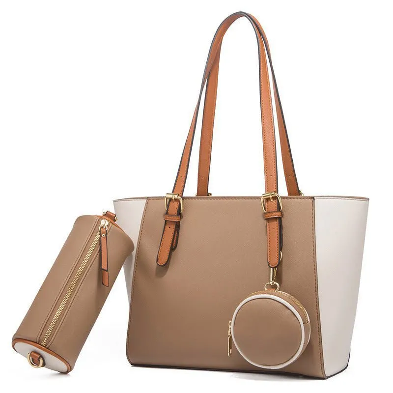 LovelyRLovely Saffiano Large Capacity Three-in-one  Bag