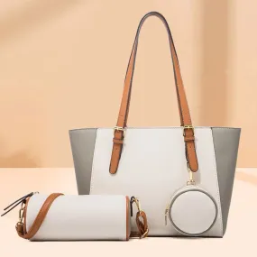 LovelyRLovely Saffiano Large Capacity Three-in-one  Bag