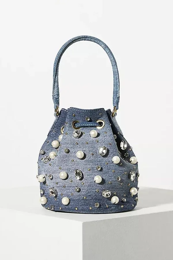 Lucy Embellished Bucket Bag