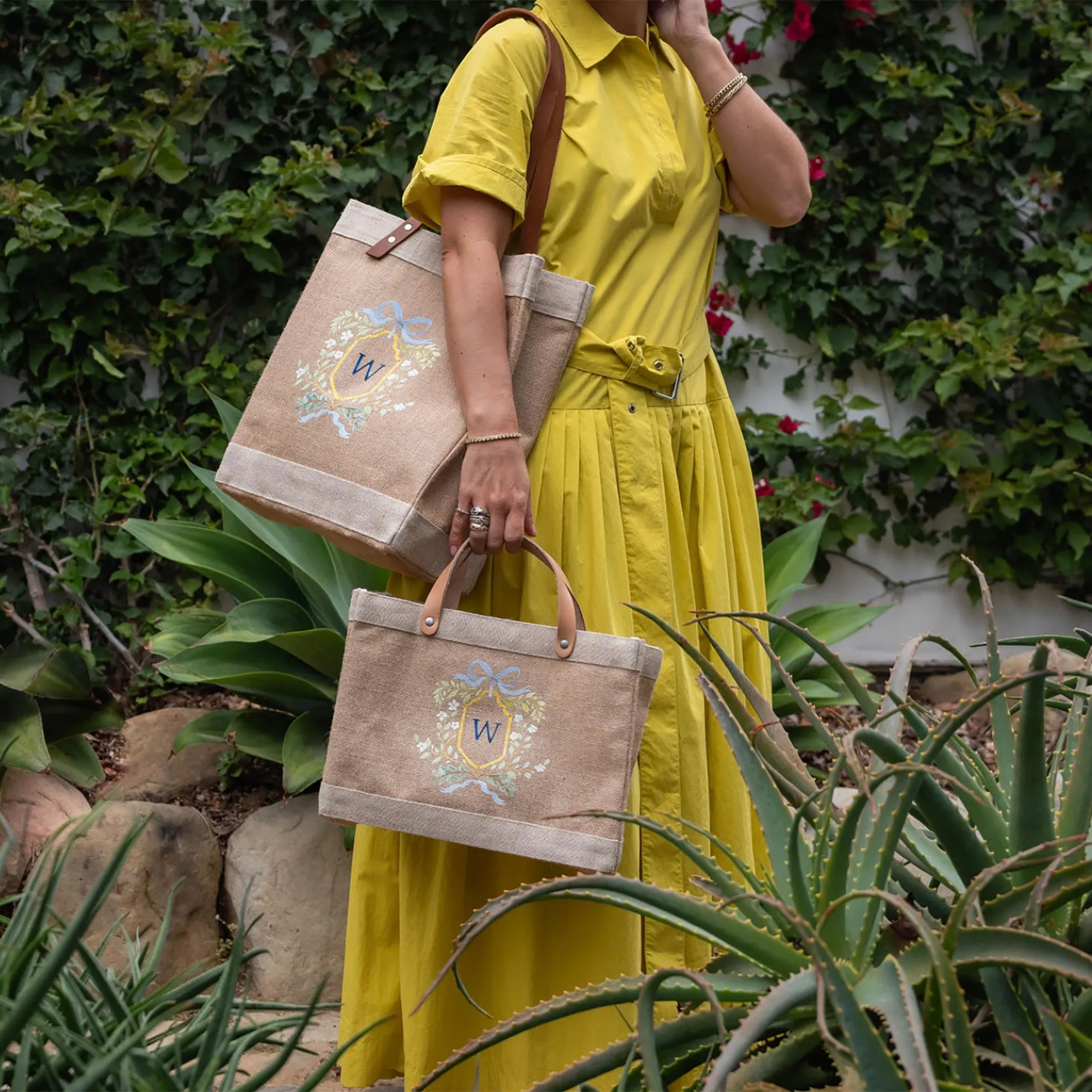 Market Tote in Natural Crest by Amy Logsdon