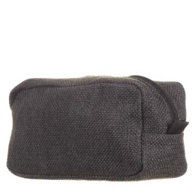 Men’s Anthracite Tweed Wash Bag