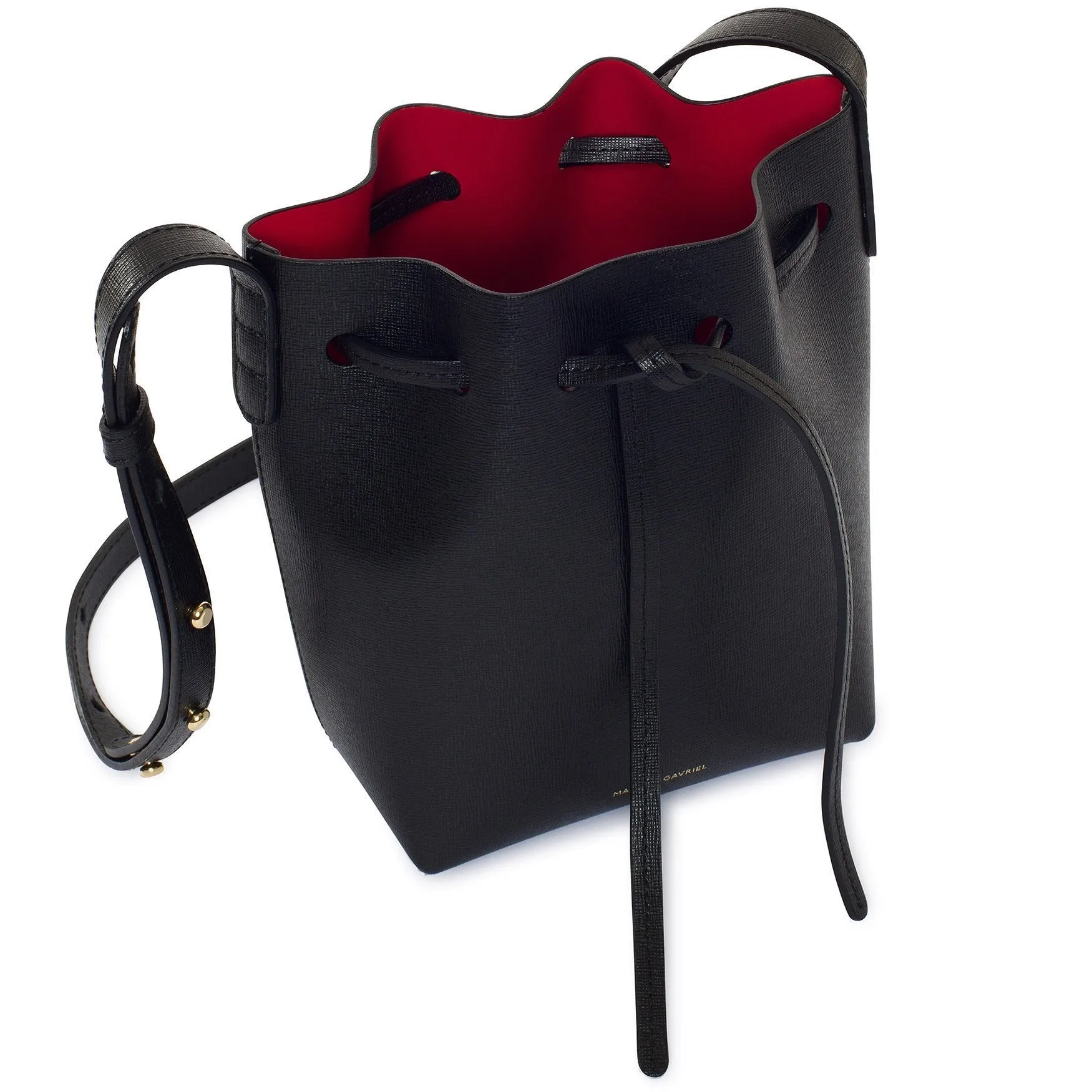 Mini Mini Bucket Bag - Black/Flamma