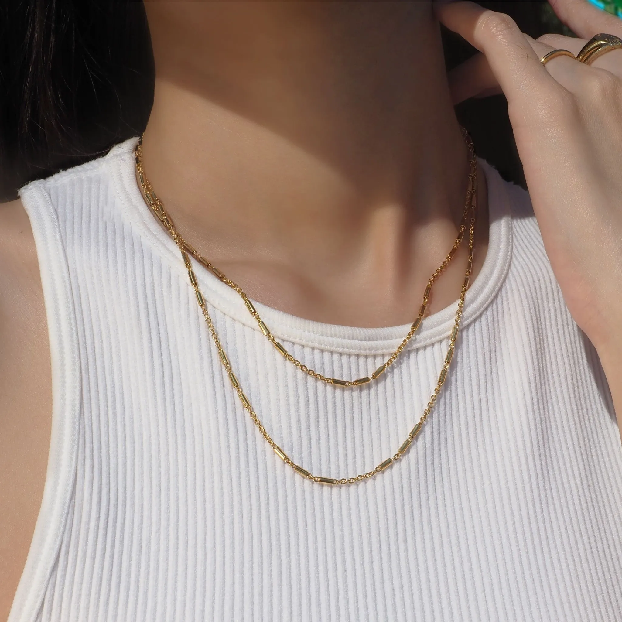 Minimal Judy Choker Multilayer Necklace