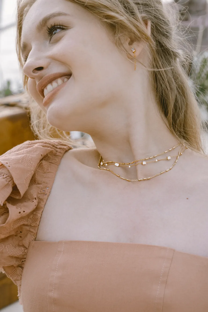 Minimal Judy Choker Multilayer Necklace