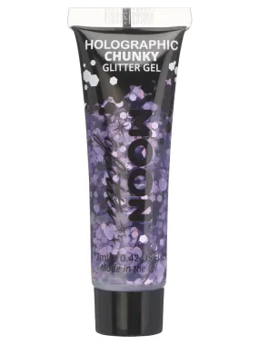 Moon's Holographic Chunky Glitter Gel Purple