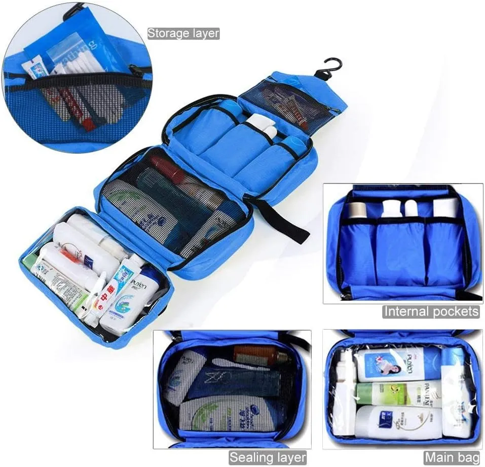 Multi Compartment Hanging Cosmetic Travel Bag