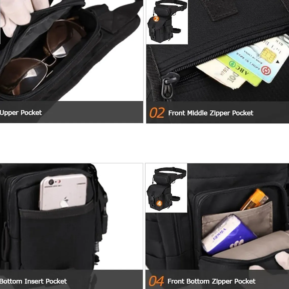 Multi-purpose Tactical Drop Leg Bag Tool Fanny Thigh Pack