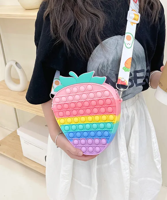 New Cute Fashion Rainbow Kids Messenger Bag IU014