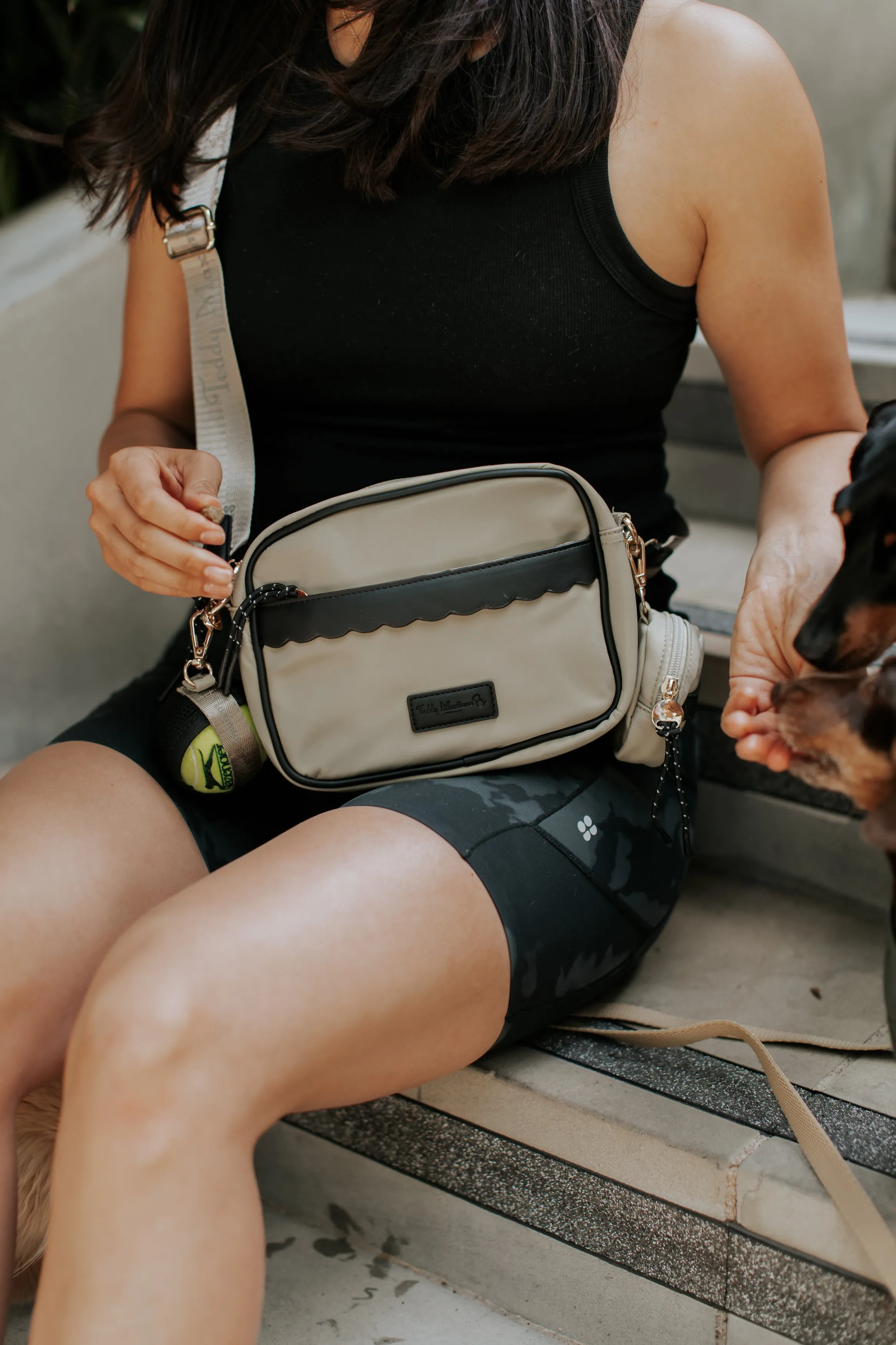 NEW! 'The Adventurer' Black Luxury Dog Walking Bag