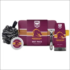 NRL Brisbane Broncos Toiletry Bag Gift Set