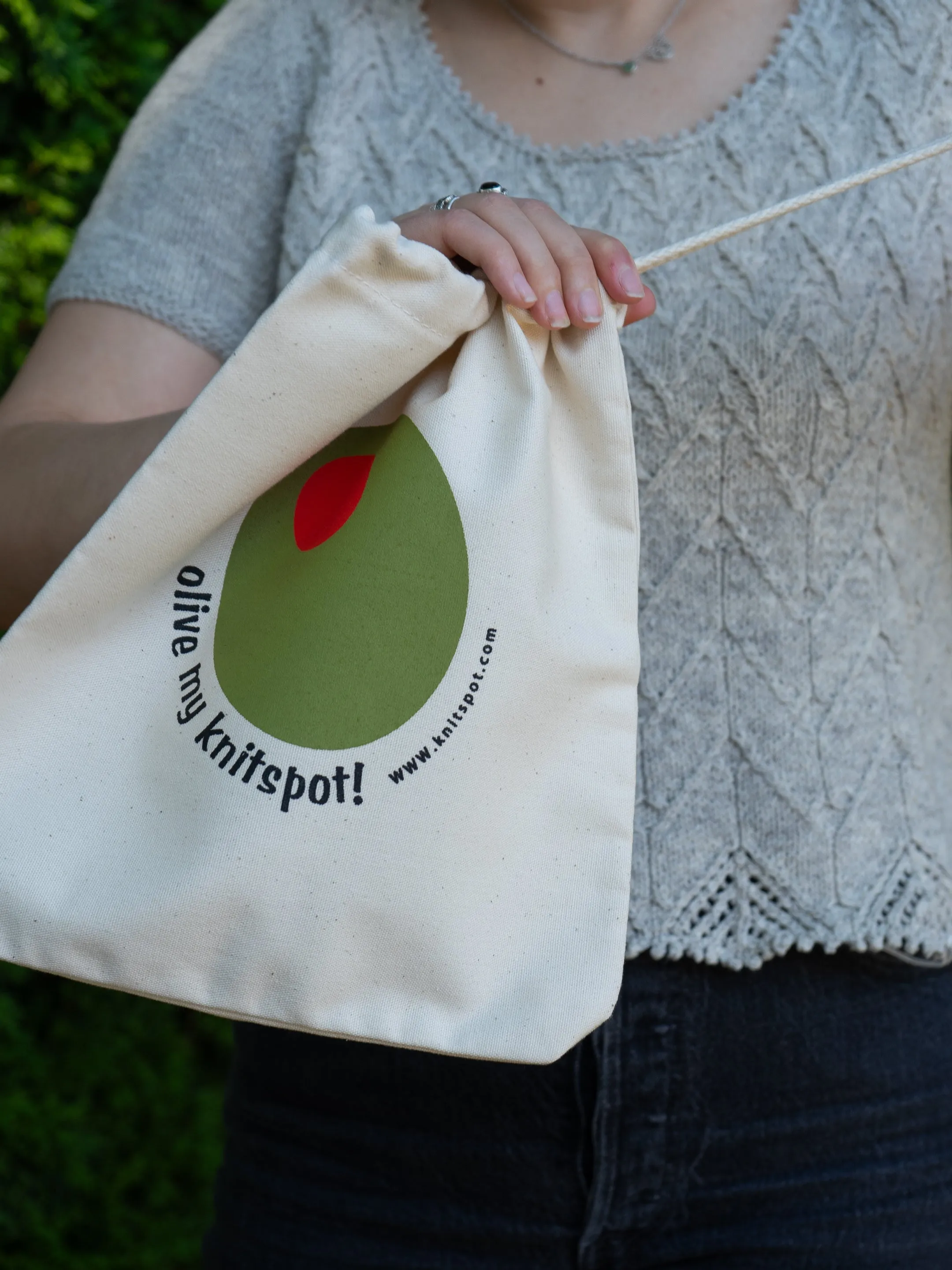 Olive my Knitspot Project bag