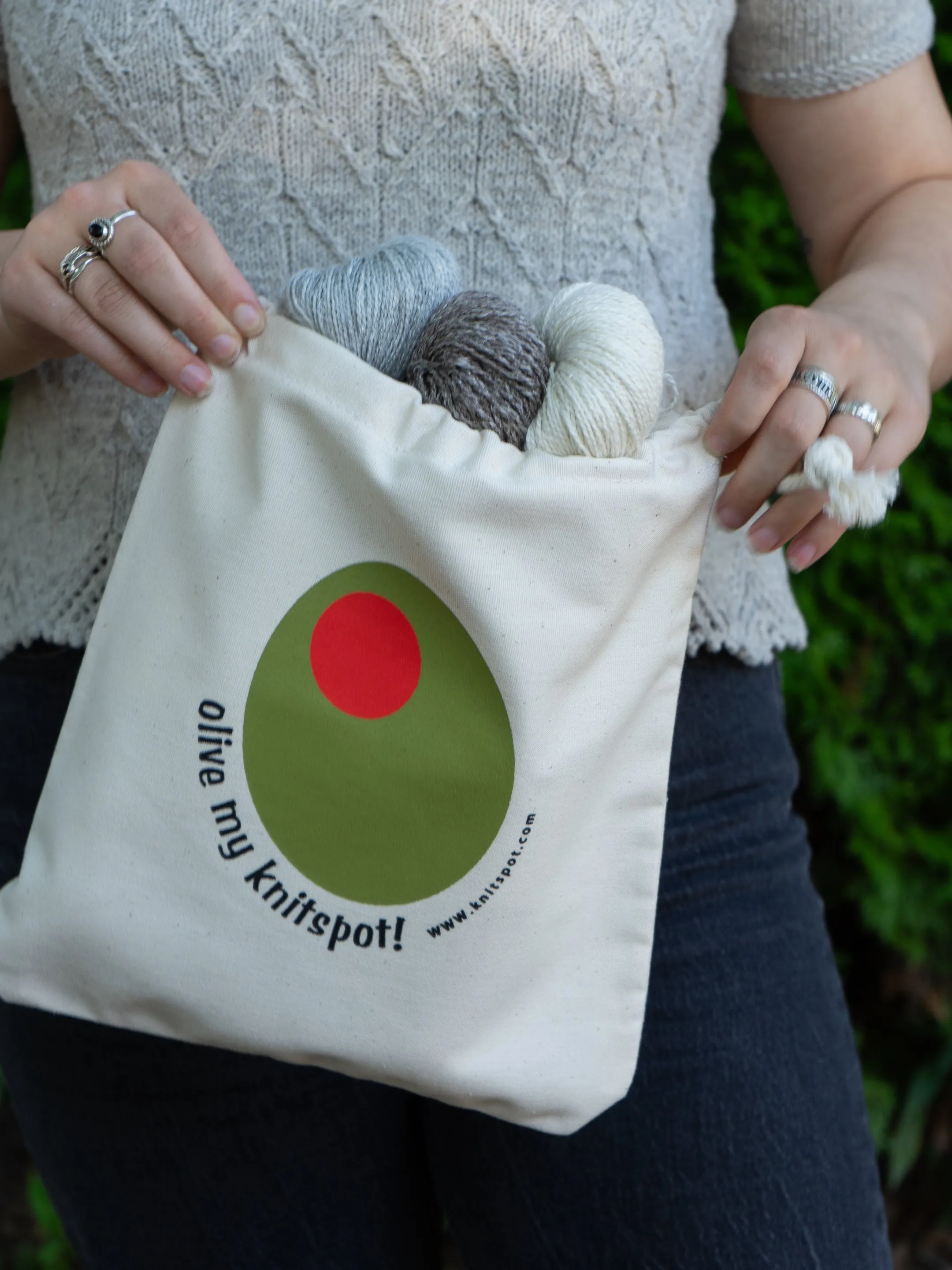 Olive my Knitspot Project bag