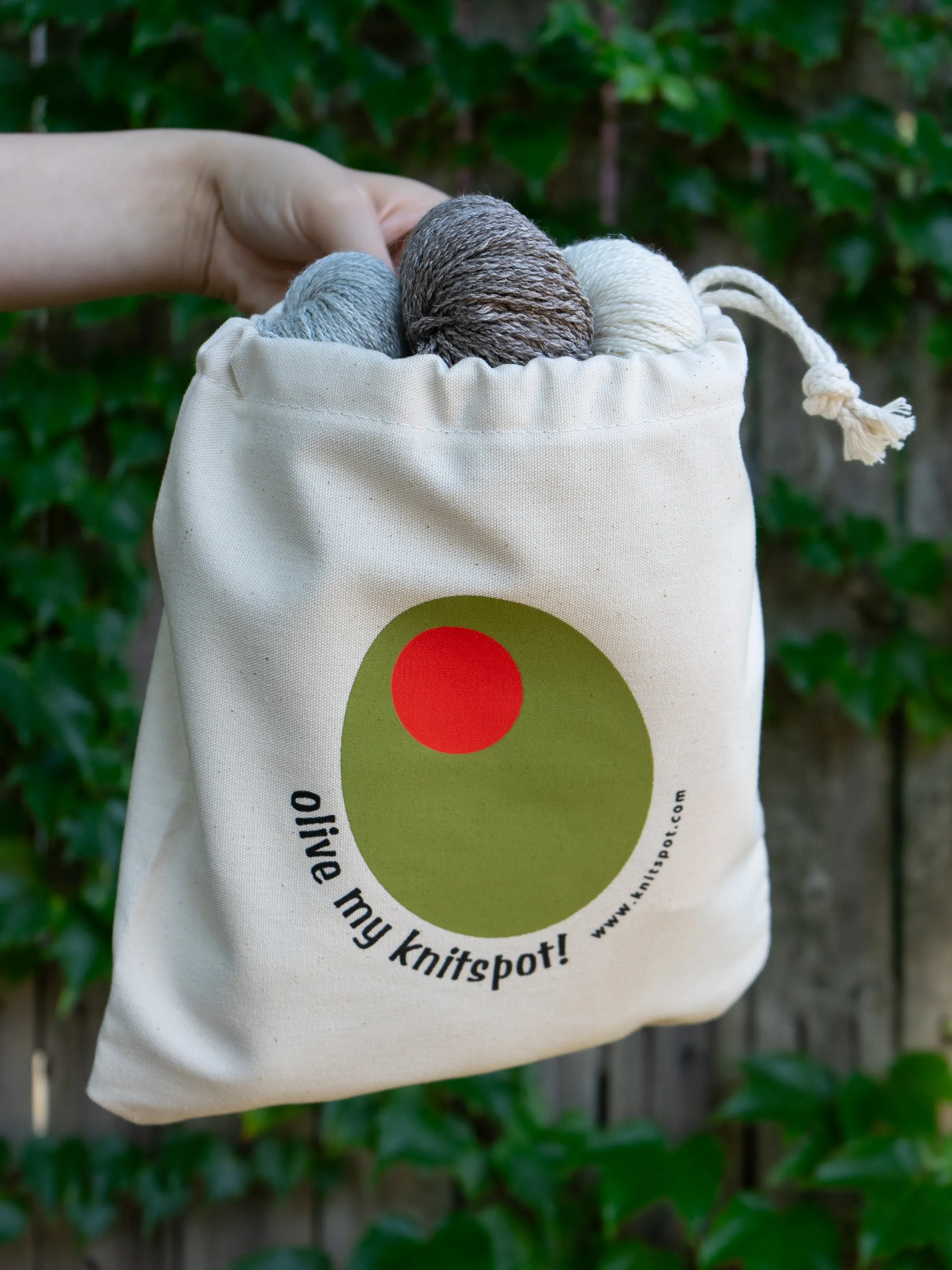 Olive my Knitspot Project bag