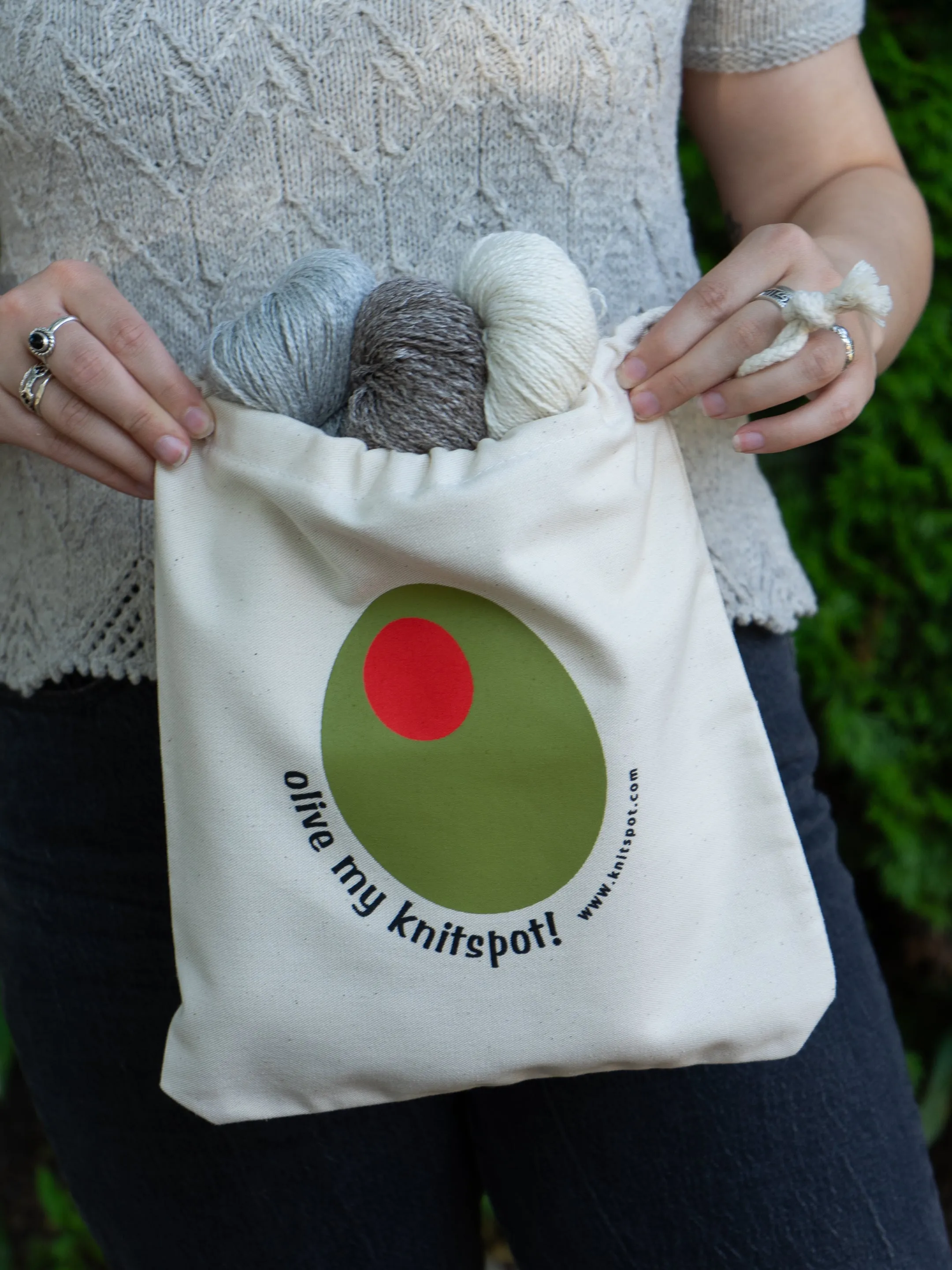 Olive my Knitspot Project bag