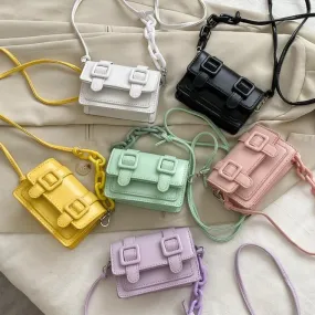 Pastel Aesthetic Chain Crossbody Messenger Bag