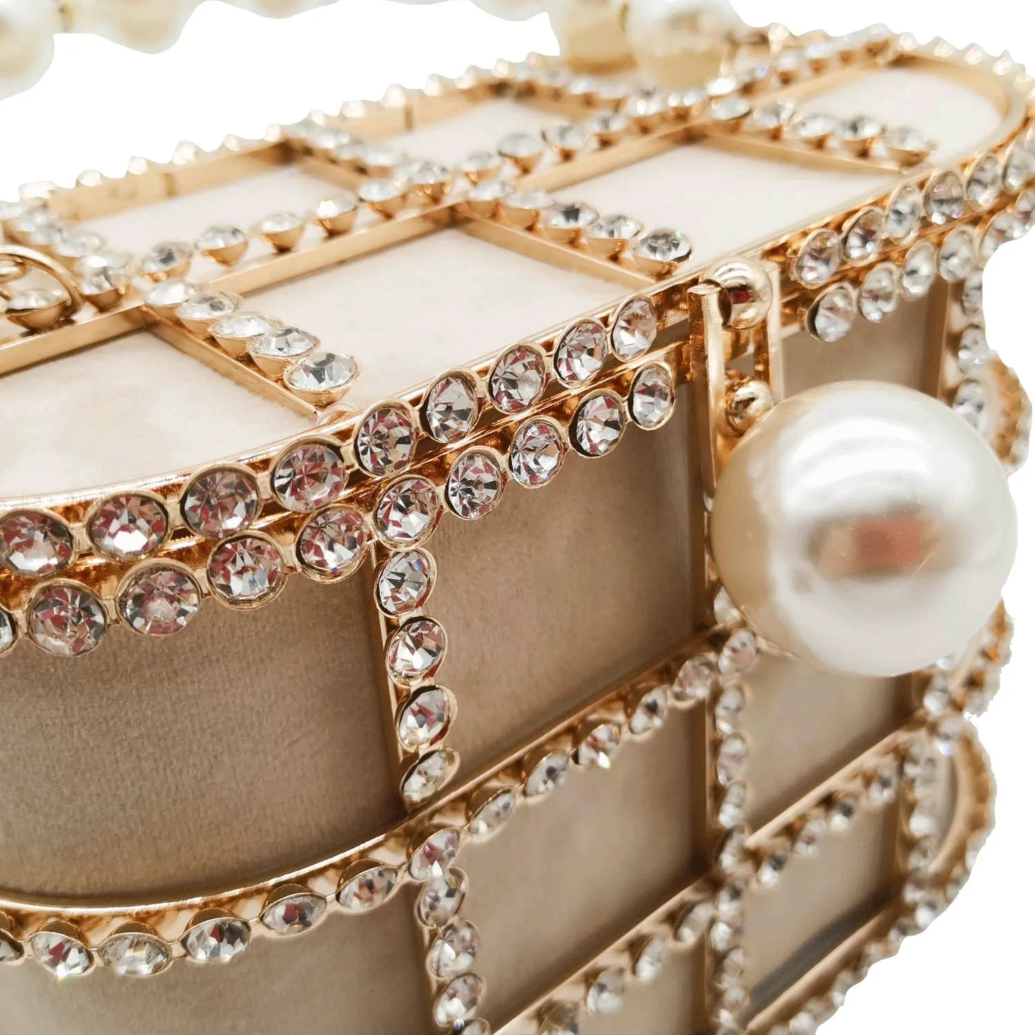 Pearl Bucket Clutch Bag