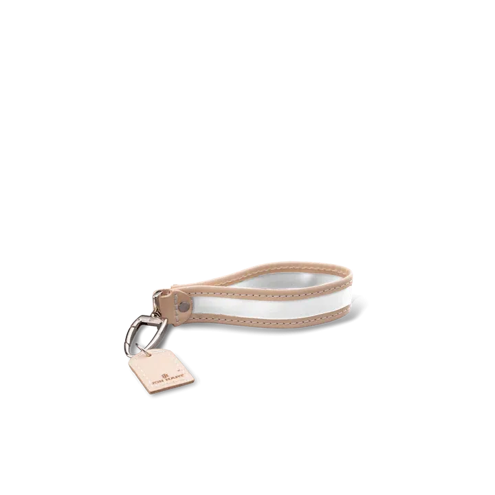 Pearl - Coated Canvas Key Wristlet