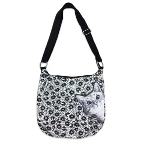 Peeking Cat Messenger Bag