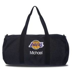 Personalized Los Angeles Lakers Polka Dot Duffel Bag