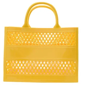 Personalized Yellow Jelly Beach Bag