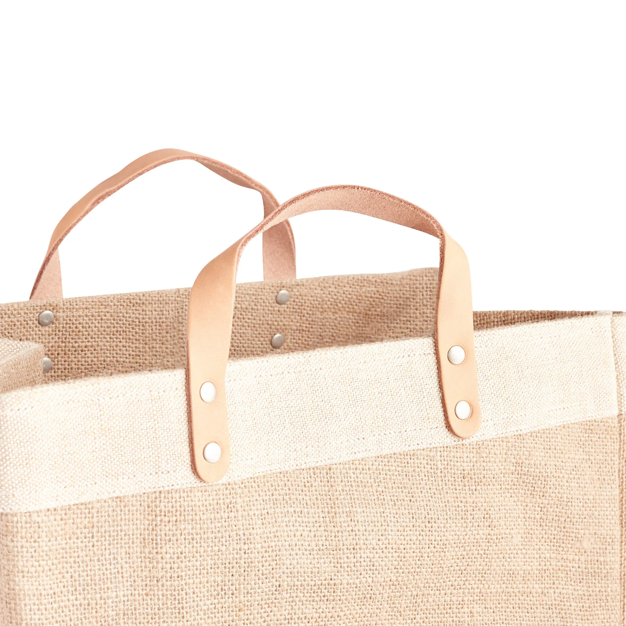 Petite Market Bag - Between the Handle Text