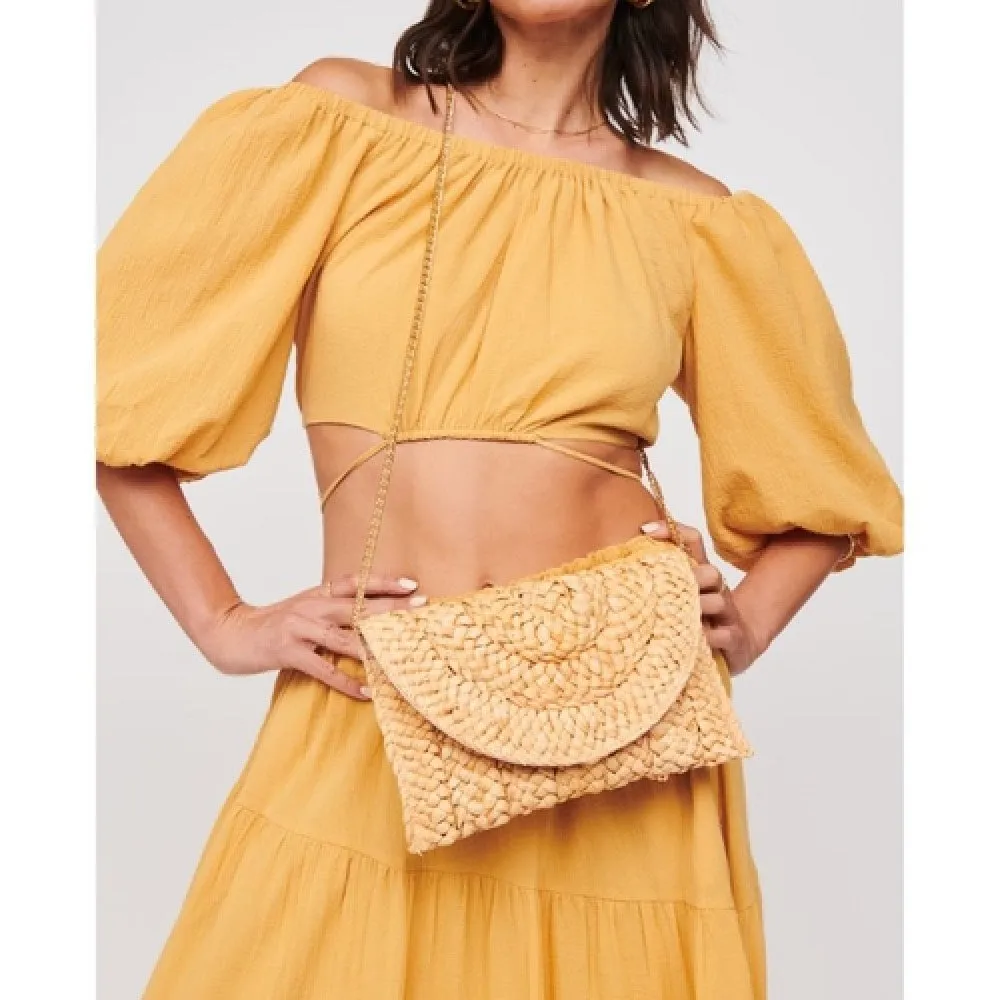 Picture Perfect Straw Clutch