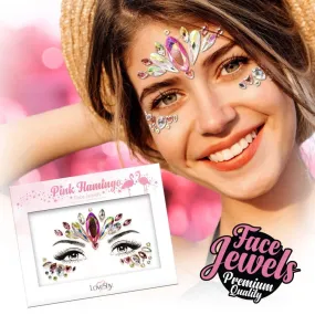 Pink Flamingo Festival Face Jewels