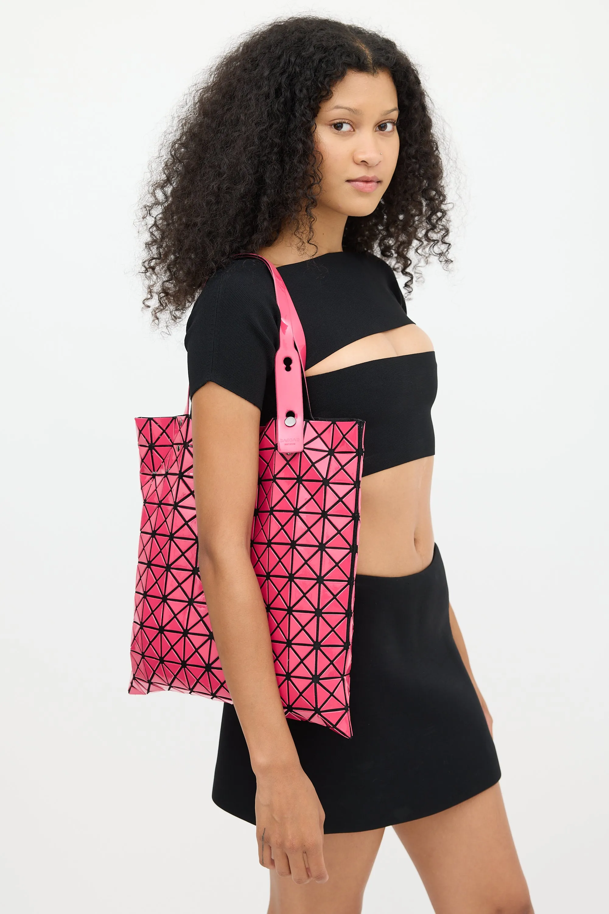 Pink Lucent Prism Tote Bag