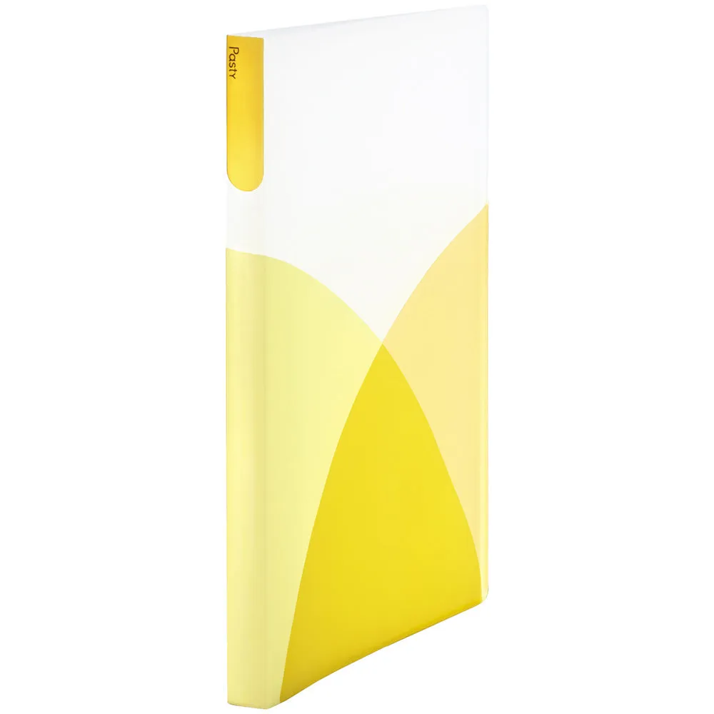 PLUS CLEAR FILE PASTY transparent file folder A4 40 bags, soda blue, lemon yellow, storage, office study, Japanese supplies