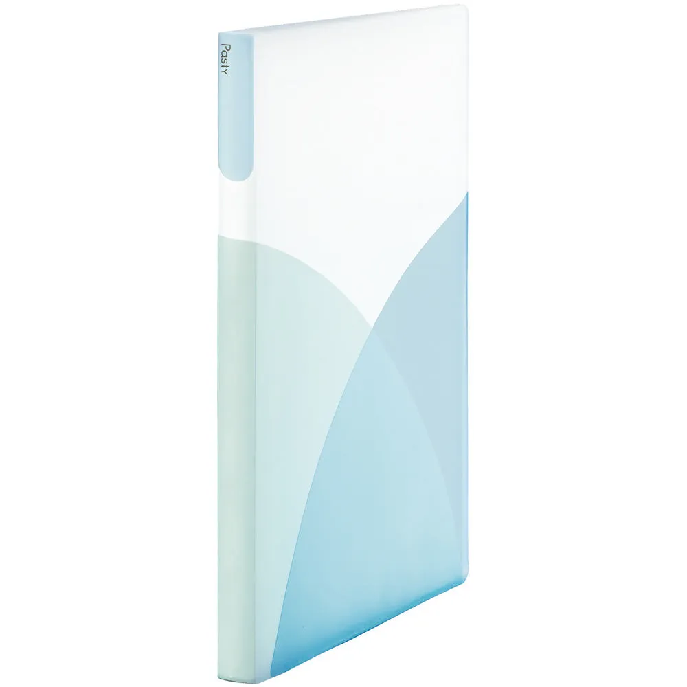 PLUS CLEAR FILE PASTY transparent file folder A4 40 bags, soda blue, lemon yellow, storage, office study, Japanese supplies