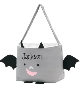 Plush Bat trick or treat buckets