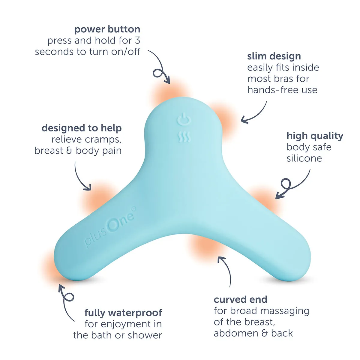 plusOne® breast and body massager