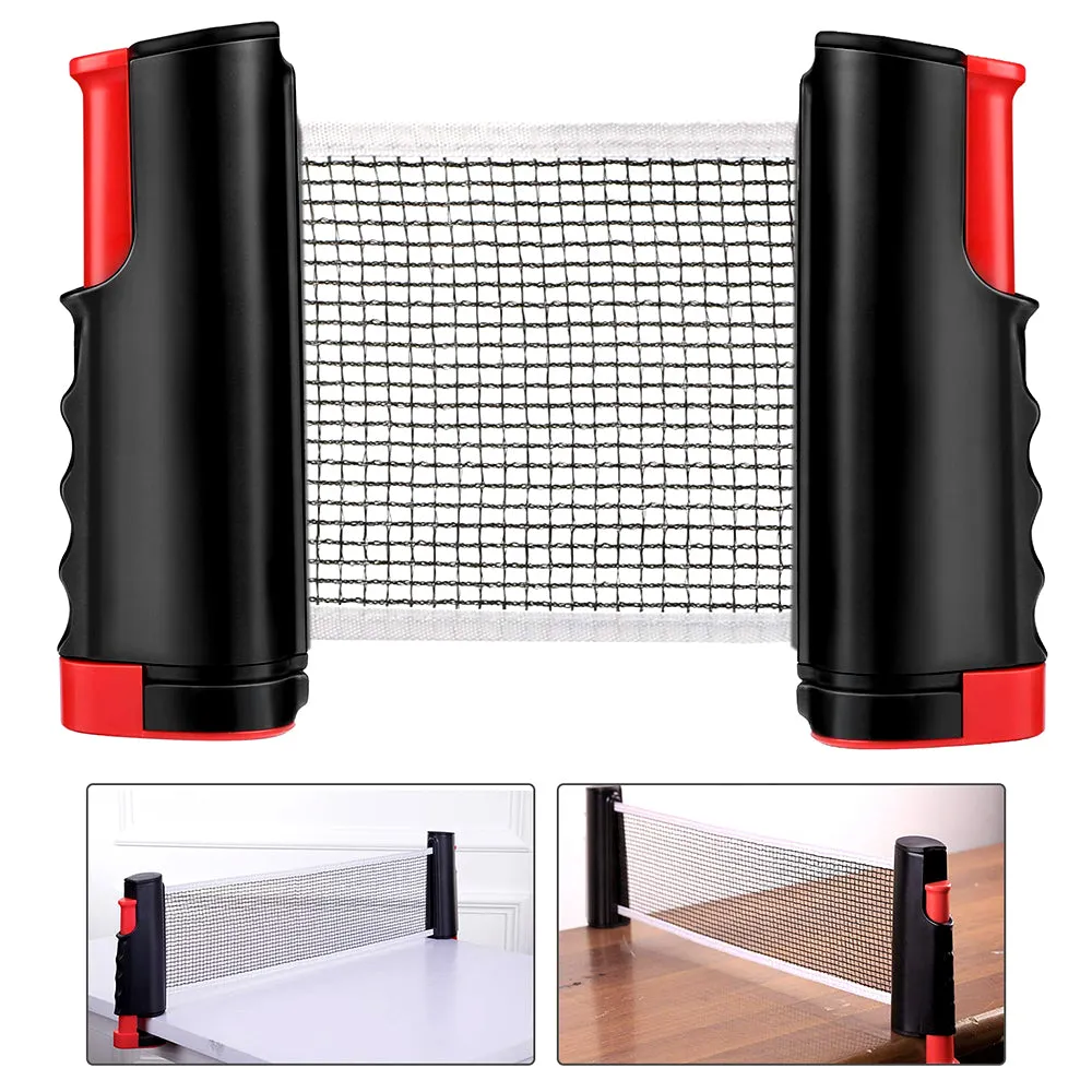 Portable Retractable Ping Pong Net Rack for Home and Office