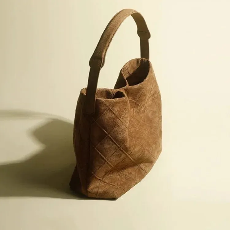 Pre Order:  Lattice Suede Tote Bag