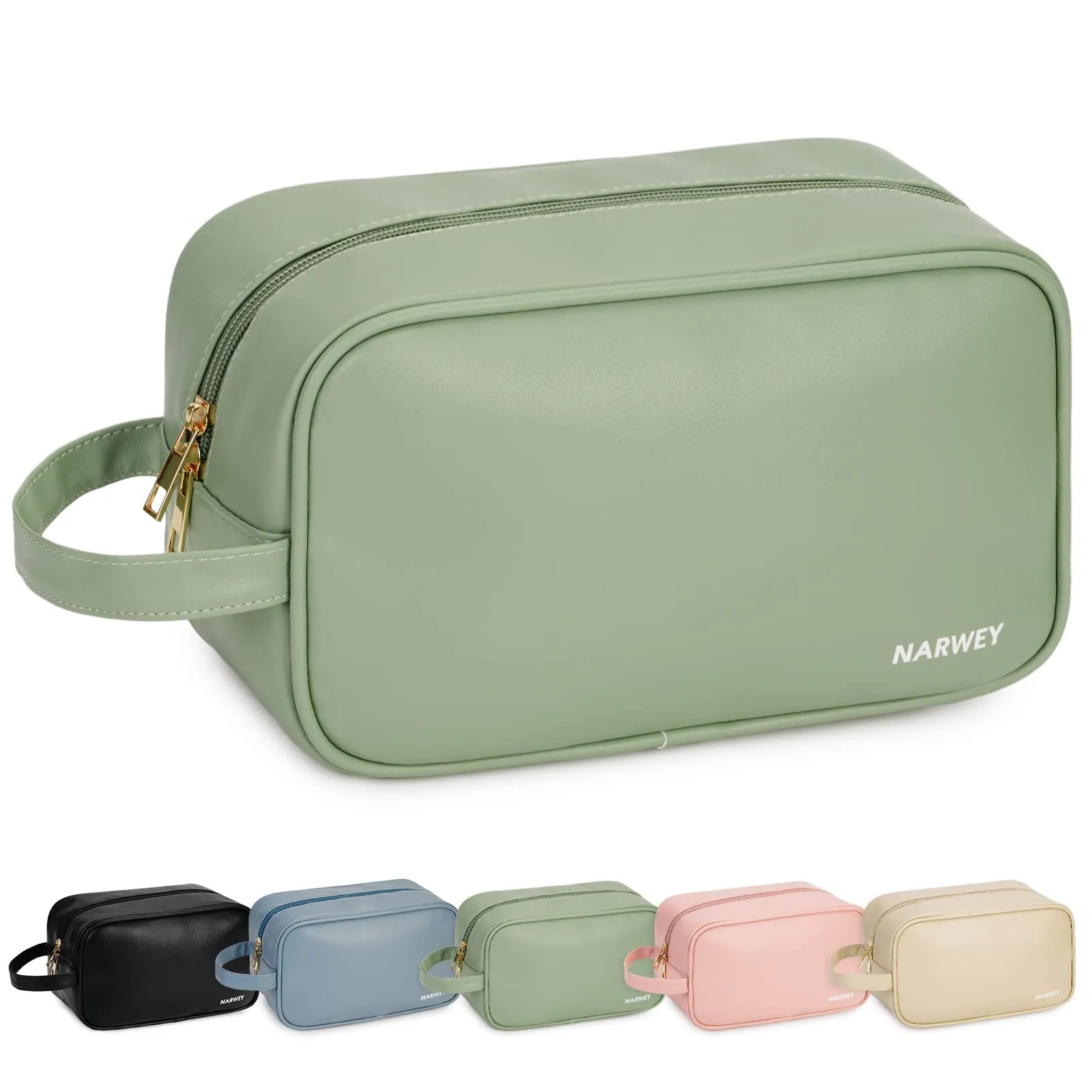 PU Leather Travel Toiletry Bag Dopp Kit