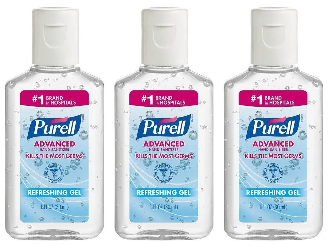 Purell Advanced Hand Sanitizer Refreshing Gel, 1 Fl Oz (12-Pack)