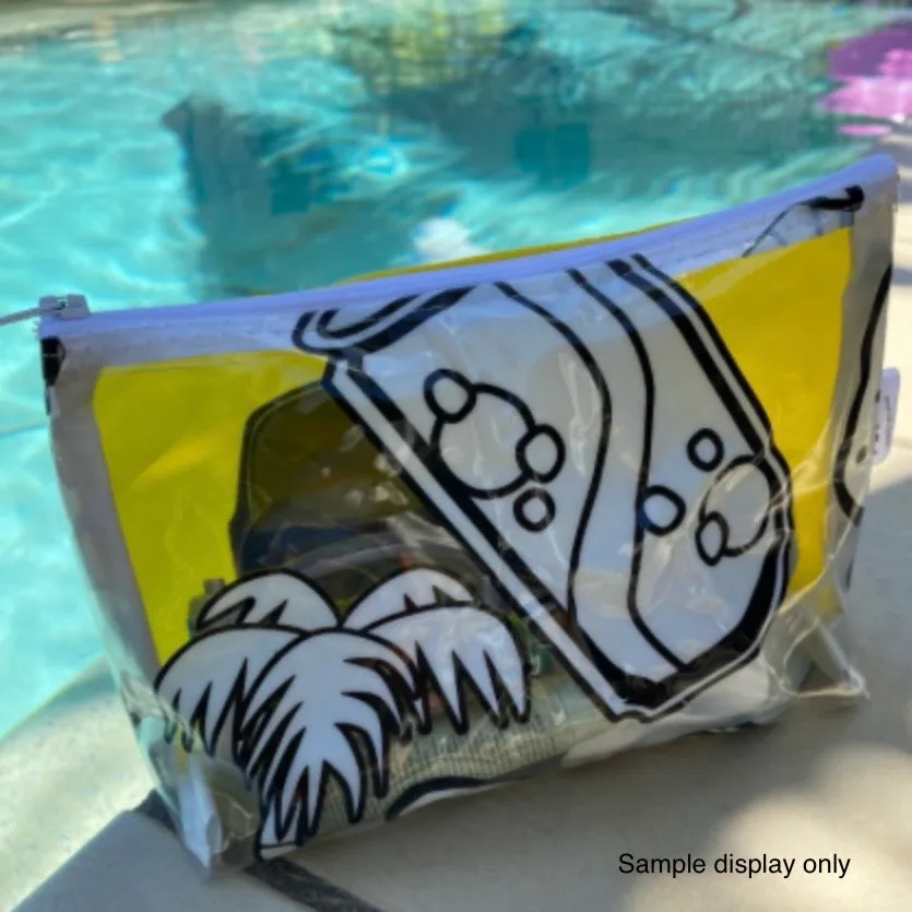 Recycled Cosmetics Purse or Utility Bag - ex pool inflatables