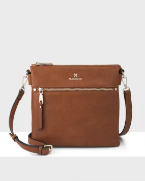 Renee Zip Top 2 Compartment Crossbody Bag