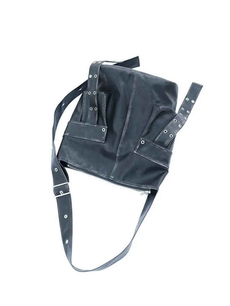 Rivet Do Old Biker Bucket Shoulder Bag【s0000005207】