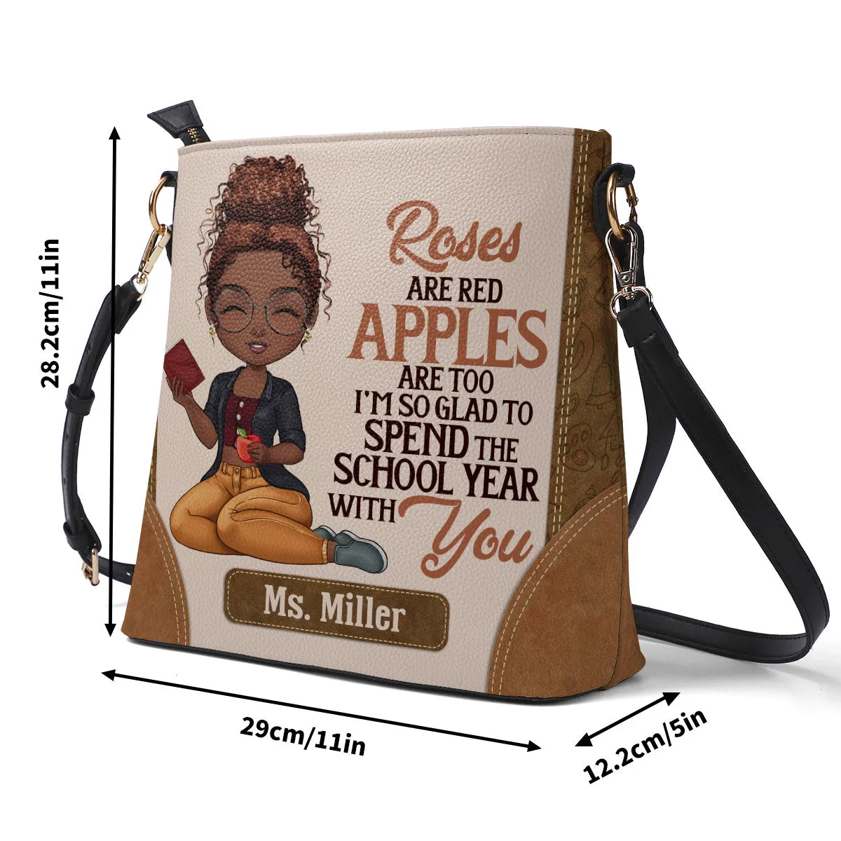 Roses Are Red Apples Are Too - Personalized Bucket Bag SBBD18LM1293TA