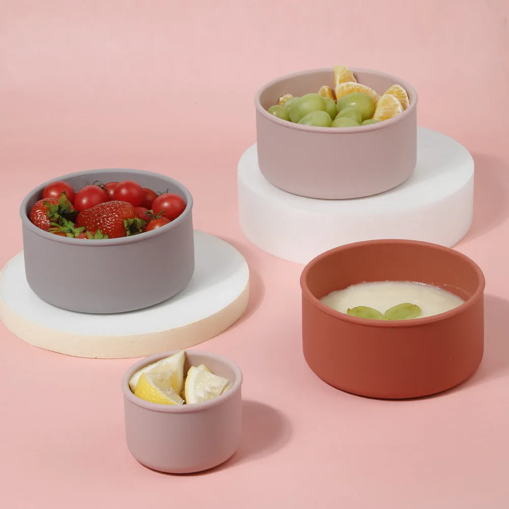 Round Silicone Food Container Set (2pcs)