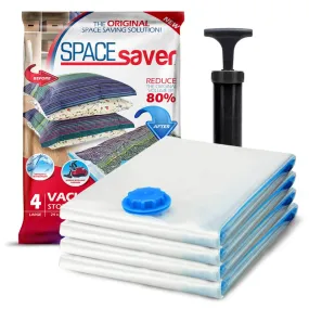 S Space Saver Vacuum Storage Bags (Large, 4pk) - Space Bags - Vacuum Sealer