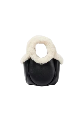 Shearling Mini Bucket Bag